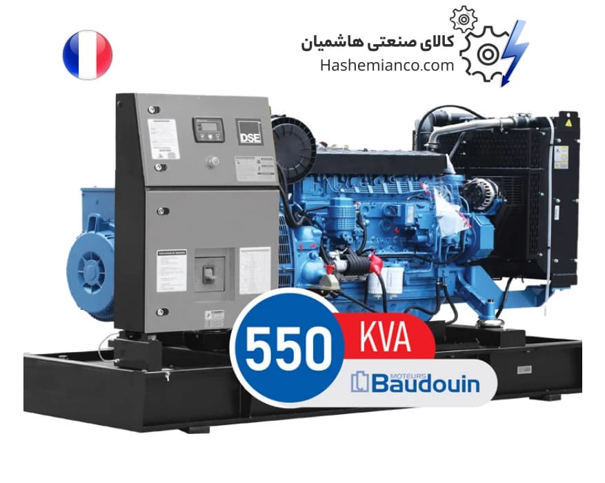 دیزل ژنراتور بادوین 550 کاوا مدل 6M21G550/5 — تصویر ۷