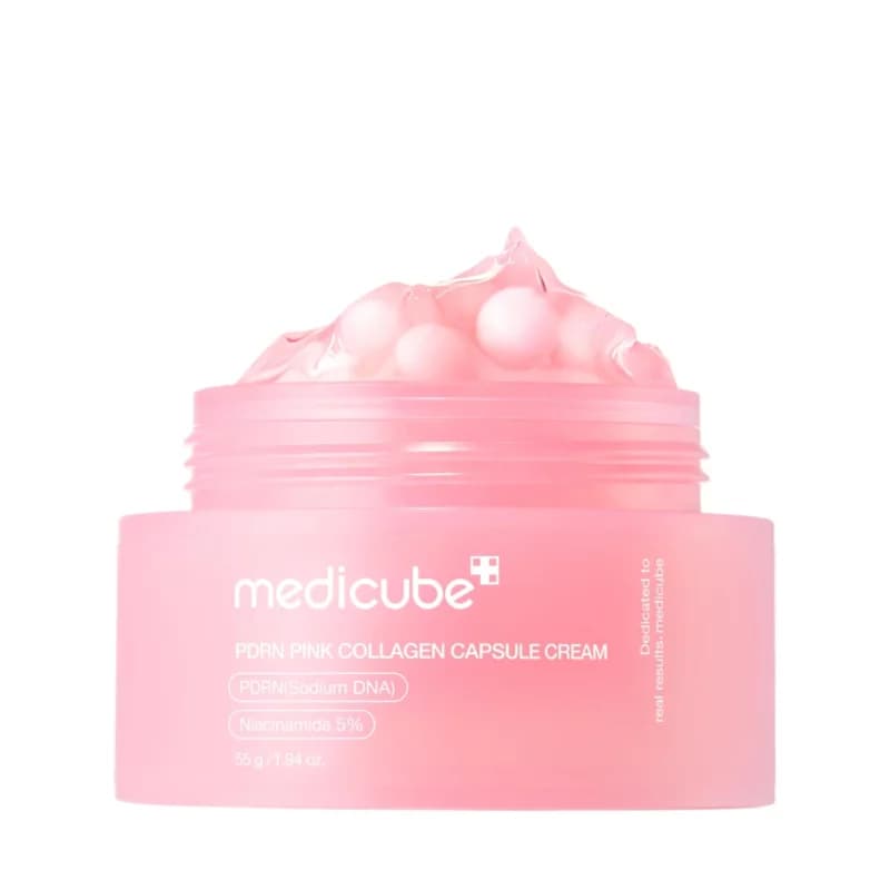 کرم کلاژن کپسولی مدی کیوب PDRN Pink Collagen حجم 55 گرم — تصویر ۲