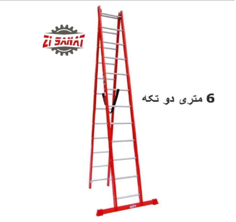 نردبان 6 متری 2 تکه راد کد 1846