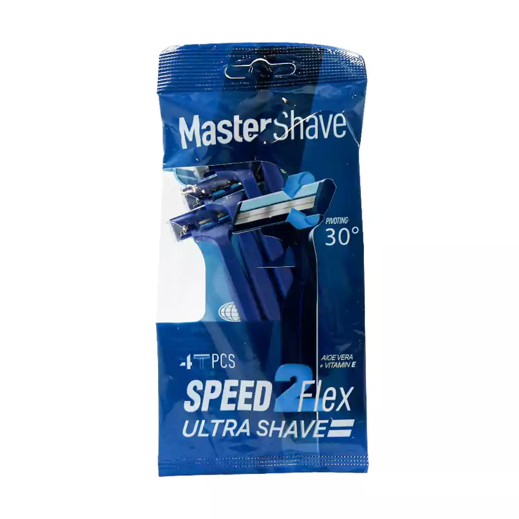 خودتراش مستر شیو مدل Speed 2 Flex بسته 4 عددی — تصویر ۴