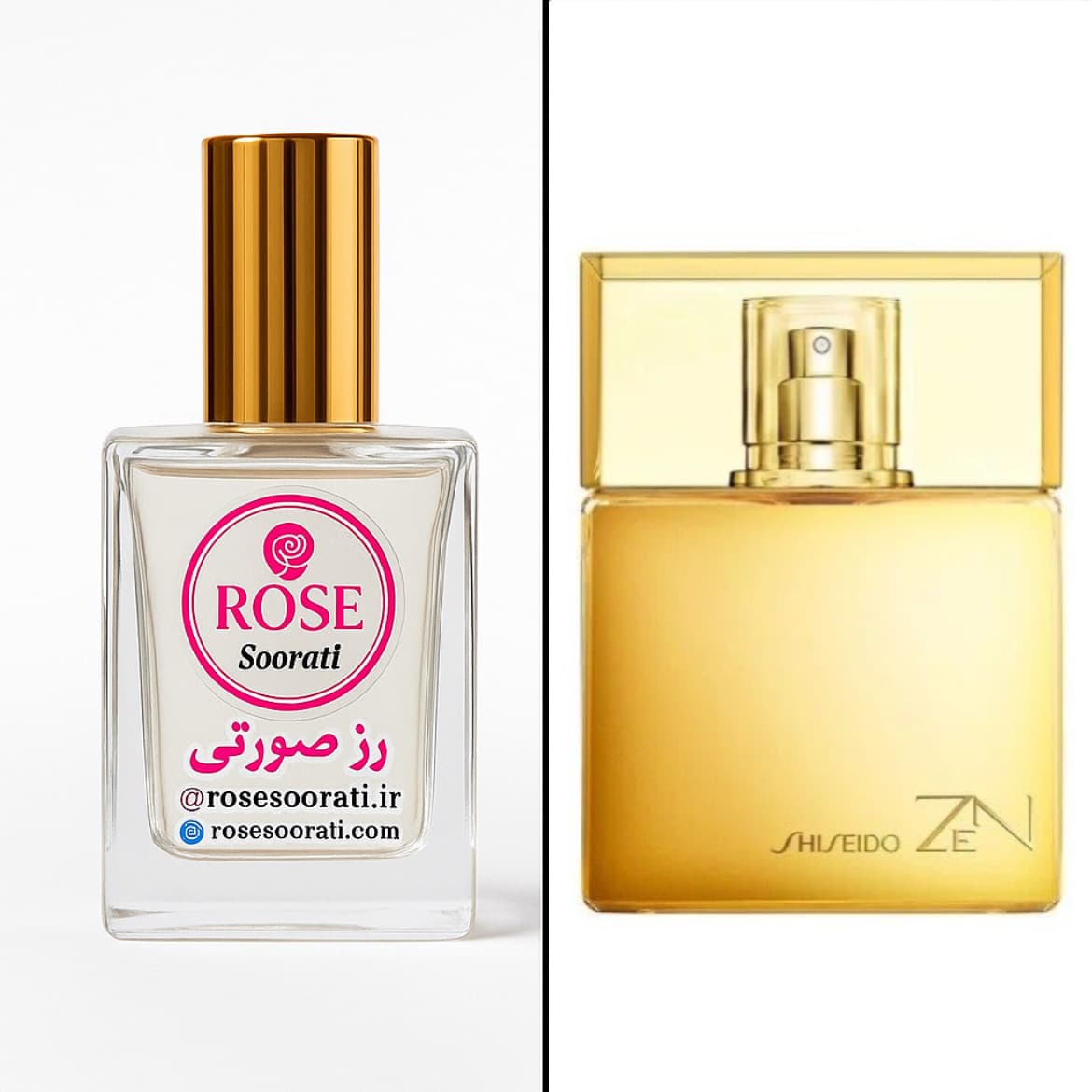عطر گرمی رز صورتی با رایحه ZEN (زن)