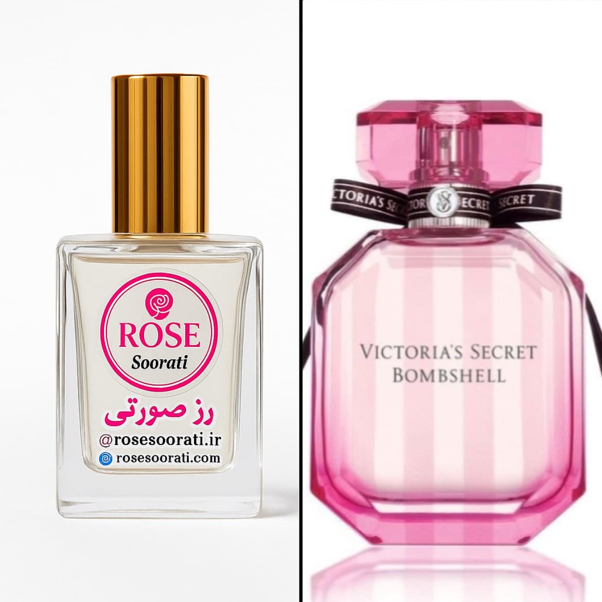 عطر گرمی رز صورتی با رایحه Victoria’s Secret Bombshell (بامبشل)