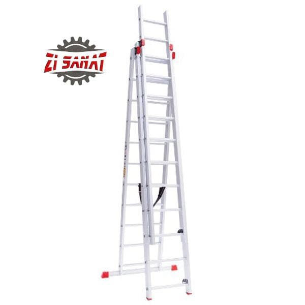 نردبان 6 متری 3 تکه اکسلنت آلوم پارس کد 1230
