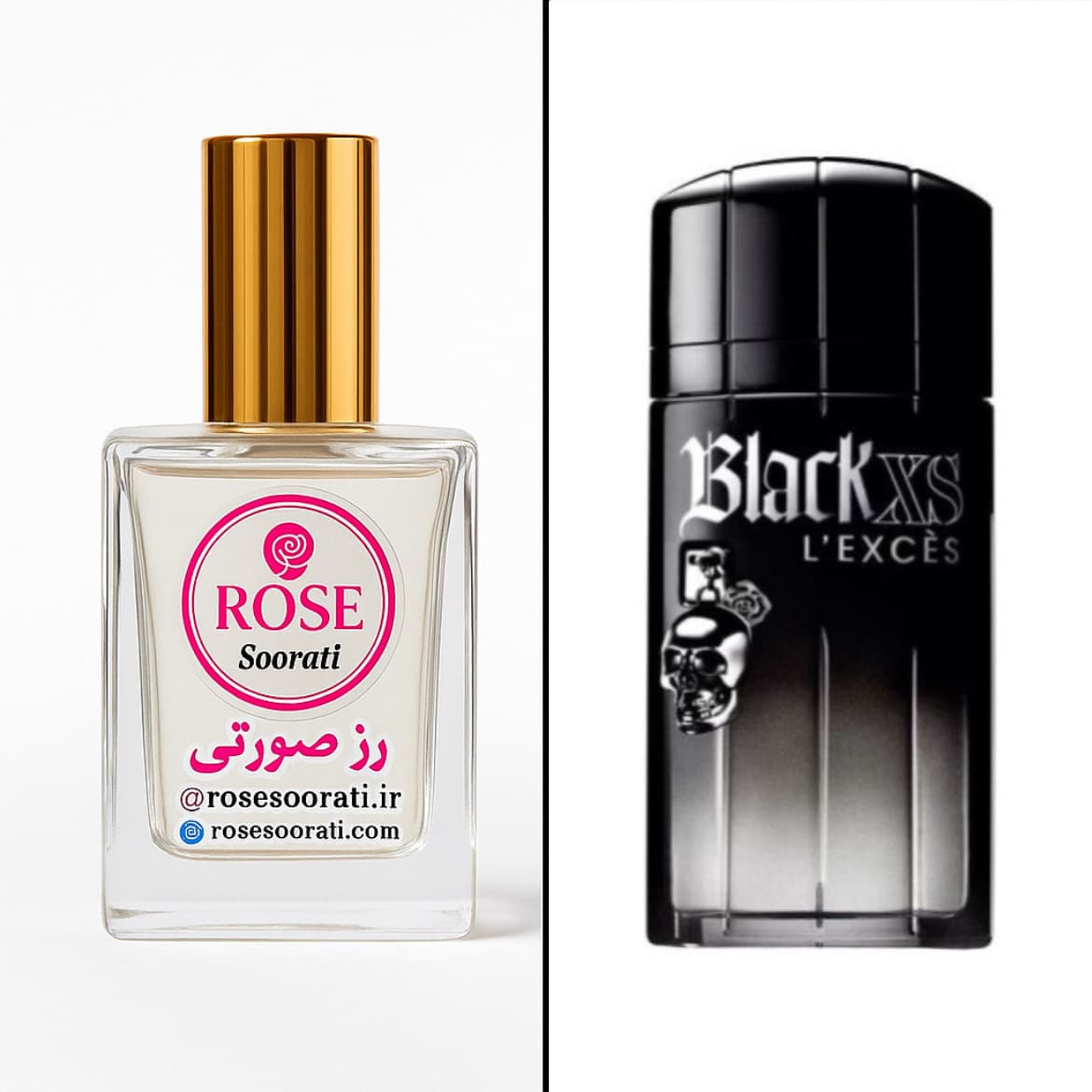 عطر گرمی رز صورتی رایحه Paco Rabanne Black XS (پاکو بلک ایکس‌اس) — تصویر ۲