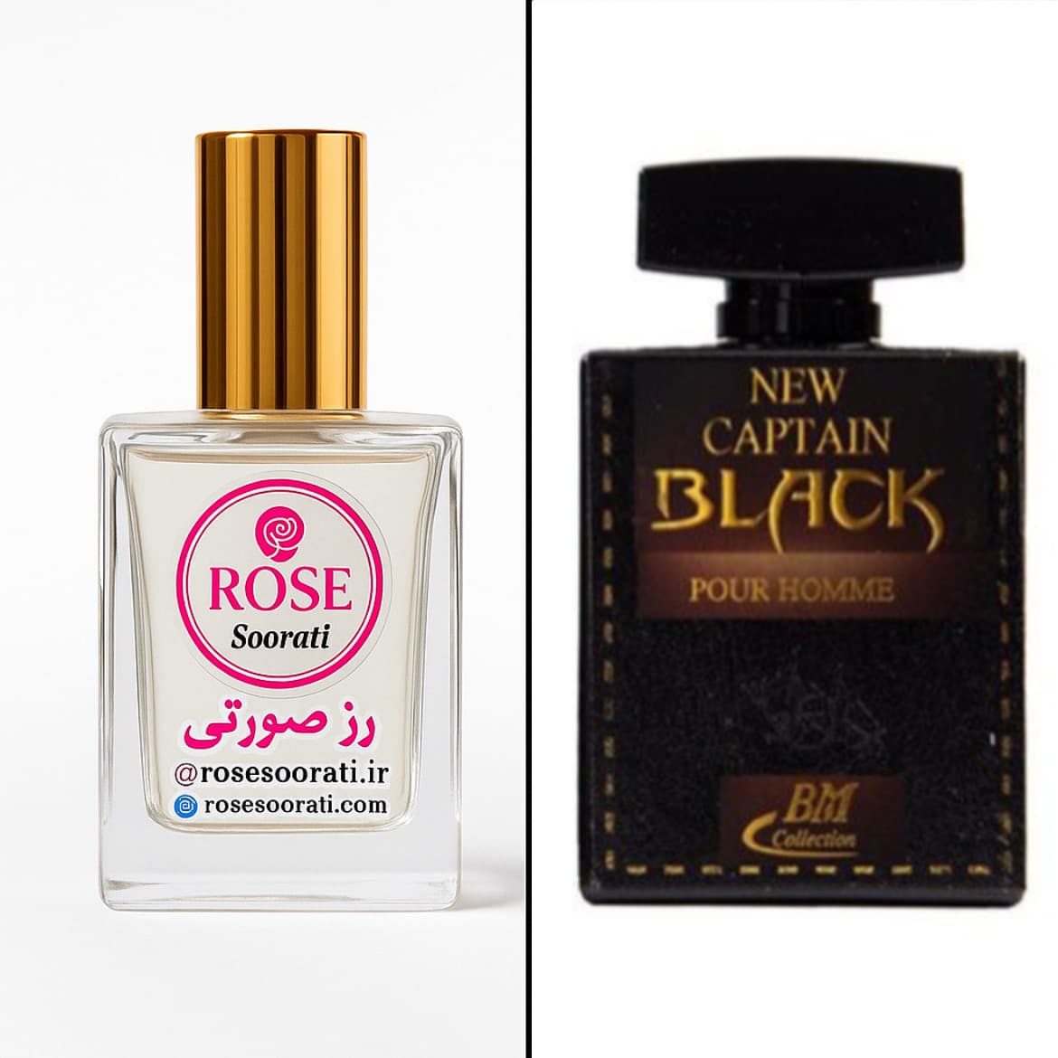 عطر گرمی رز صورتی رایحه Captain Black (کاپتان بلک)