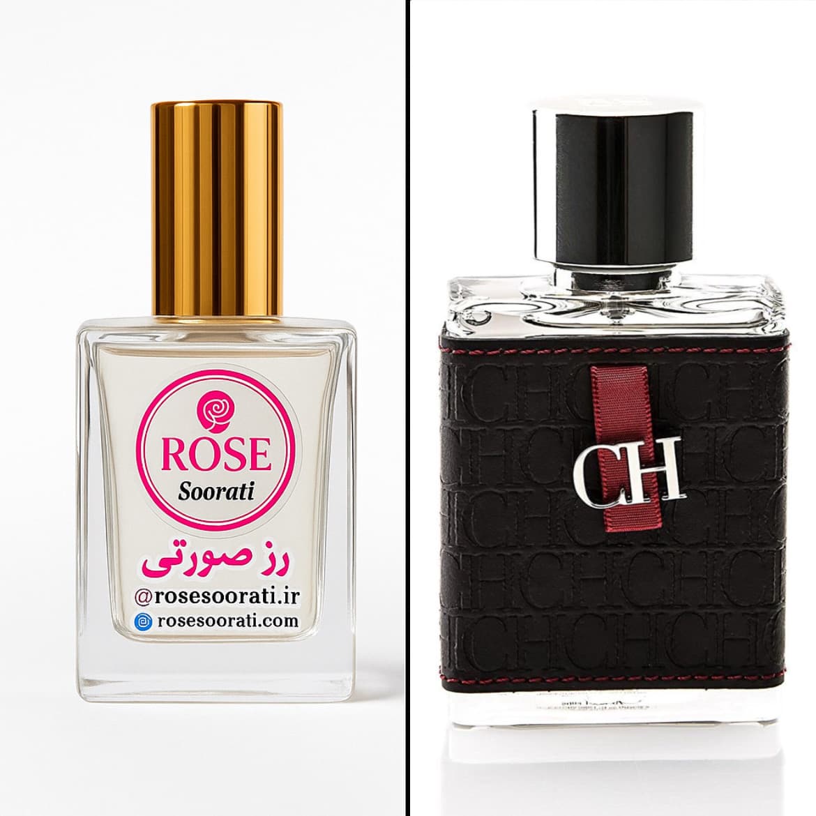 عطر گرمی رز صورتی رایحه Carolina Herrera CH Men (سی اچ مردانه) — تصویر ۳