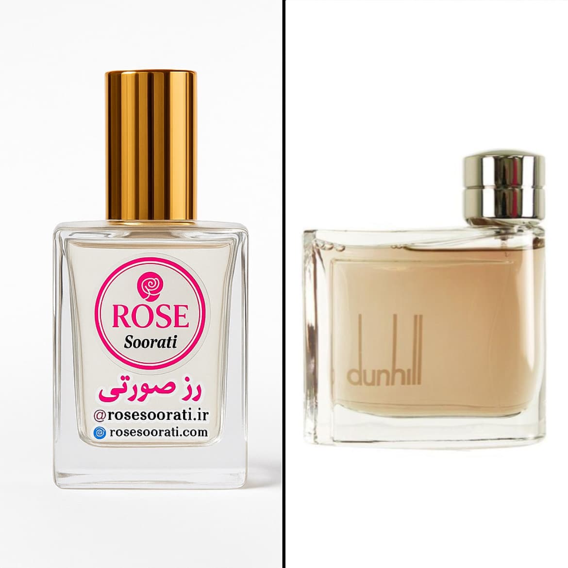 عطر گرمی رز صورتی رایحه Dunhill Brown (دانهیل قهوه‌ای)