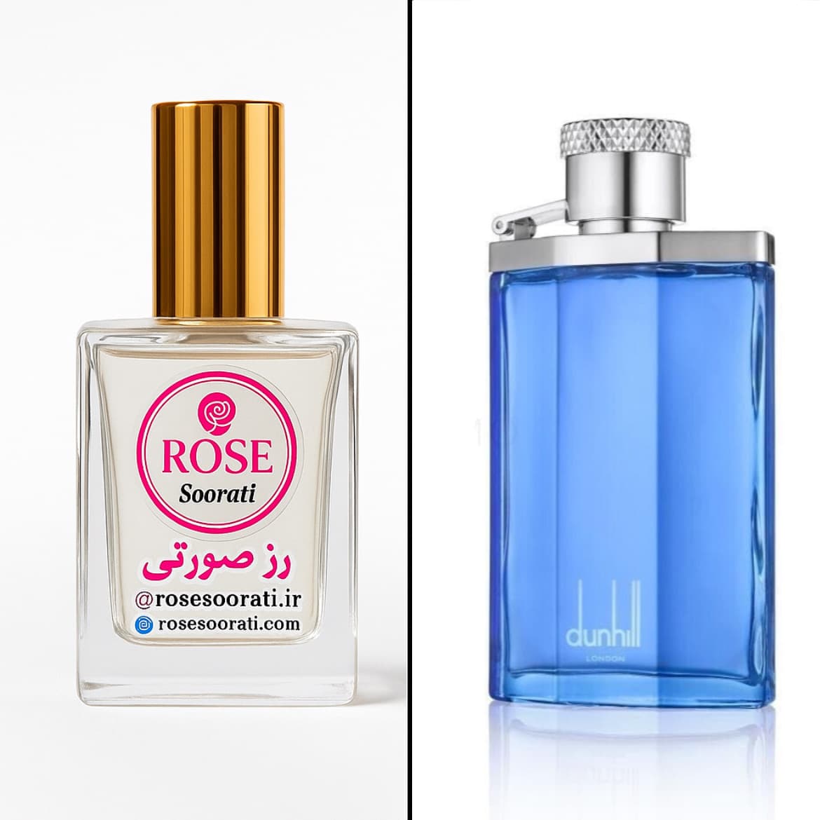 عطر گرمی رز صورتی رایحه Dunhill Blue (دانهیل آبی) — تصویر ۲