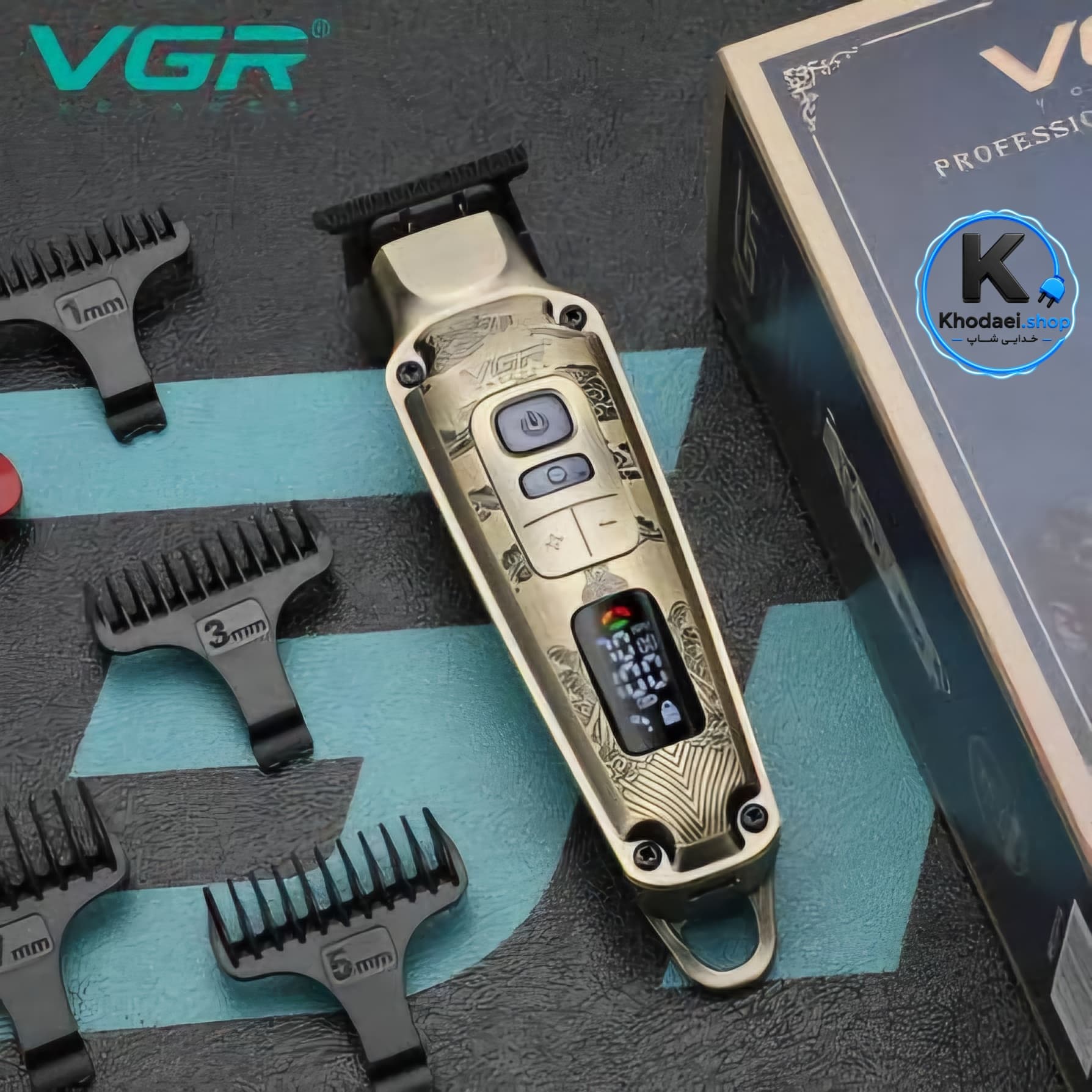 ماشین اصلاح وی جی آر مدل VGR901 با تیغه کربن استیل و برش مستقیم9 e — تصویر ۴