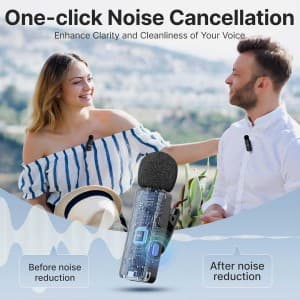 میکروفون یقه ای بی سیم بویا مدل V4U رابط Type C — تصویر ۵