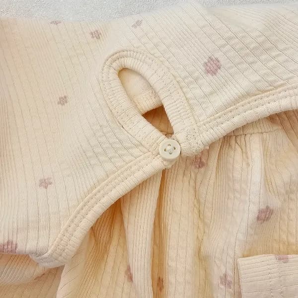 پیراهن کرم گلدار-LK1691 — تصویر ۸