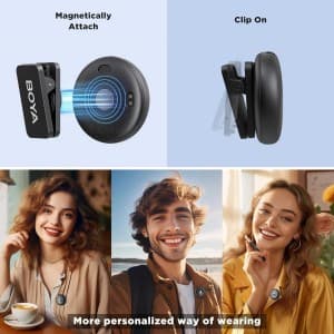 میکروفون یقه ای بی سیم بویا مدل Omic U رابط Type-C — تصویر ۸
