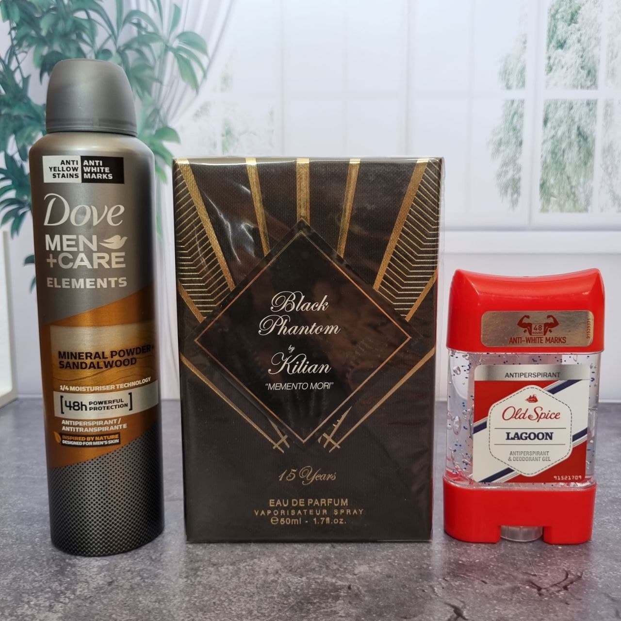 پک هدیه مردانه کد15 | عطر بلک فانتوم + اسپری داو + مام اولد اسپایس — تصویر ۱۲