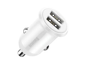 شارژر فندکی فست شارژ ماشین 24 وات باسئوس مدل CCALLP0102 — تصویر ۳