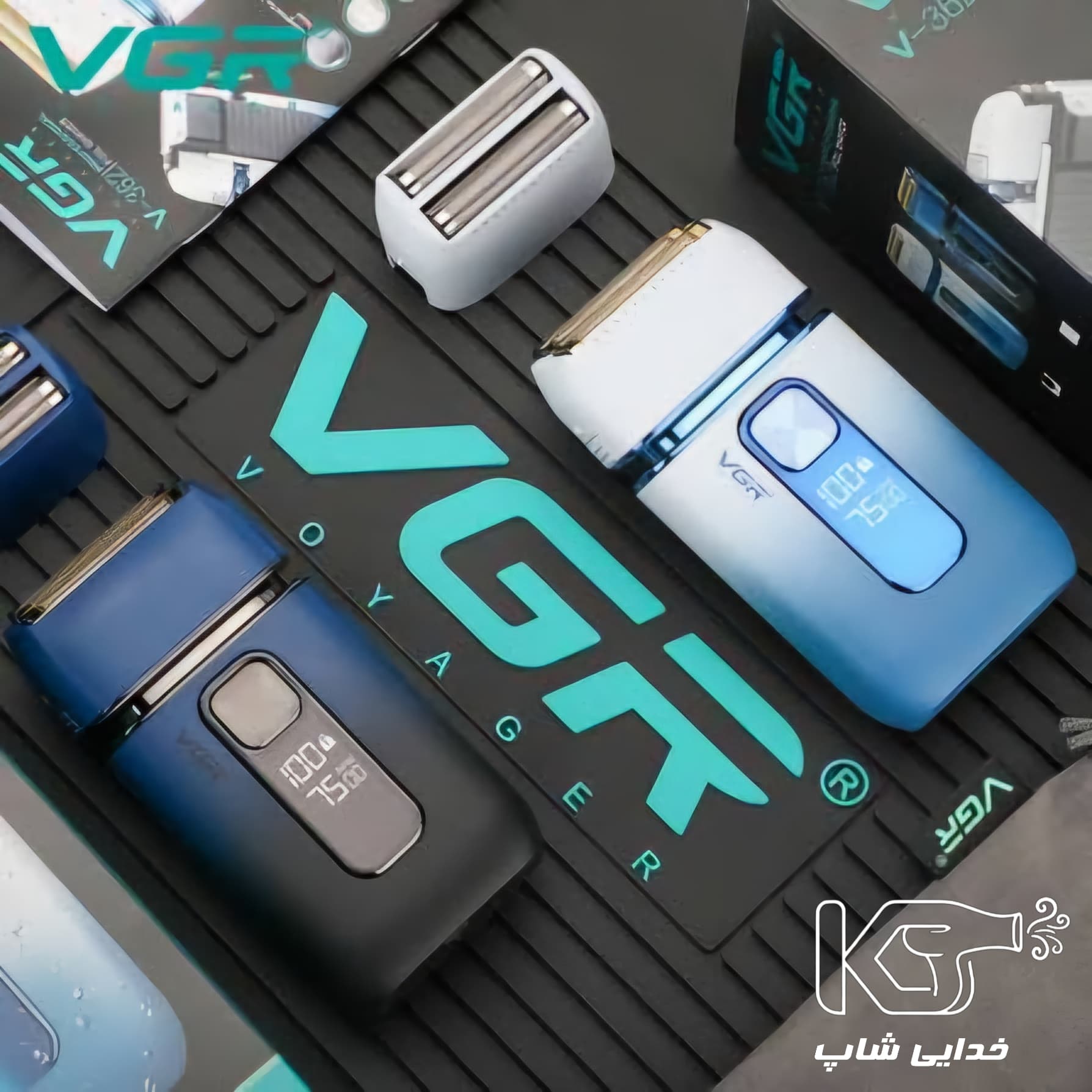 ماشین اصلاح وی جی آر مدل V-362 با تیغه تیتانیوم و ضد آب — تصویر ۲
