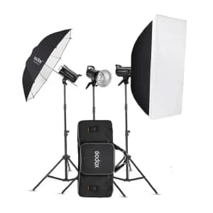 کیت فلاش استودیویی سه شاخه گودکس مدل SK300II V — تصویر ۲