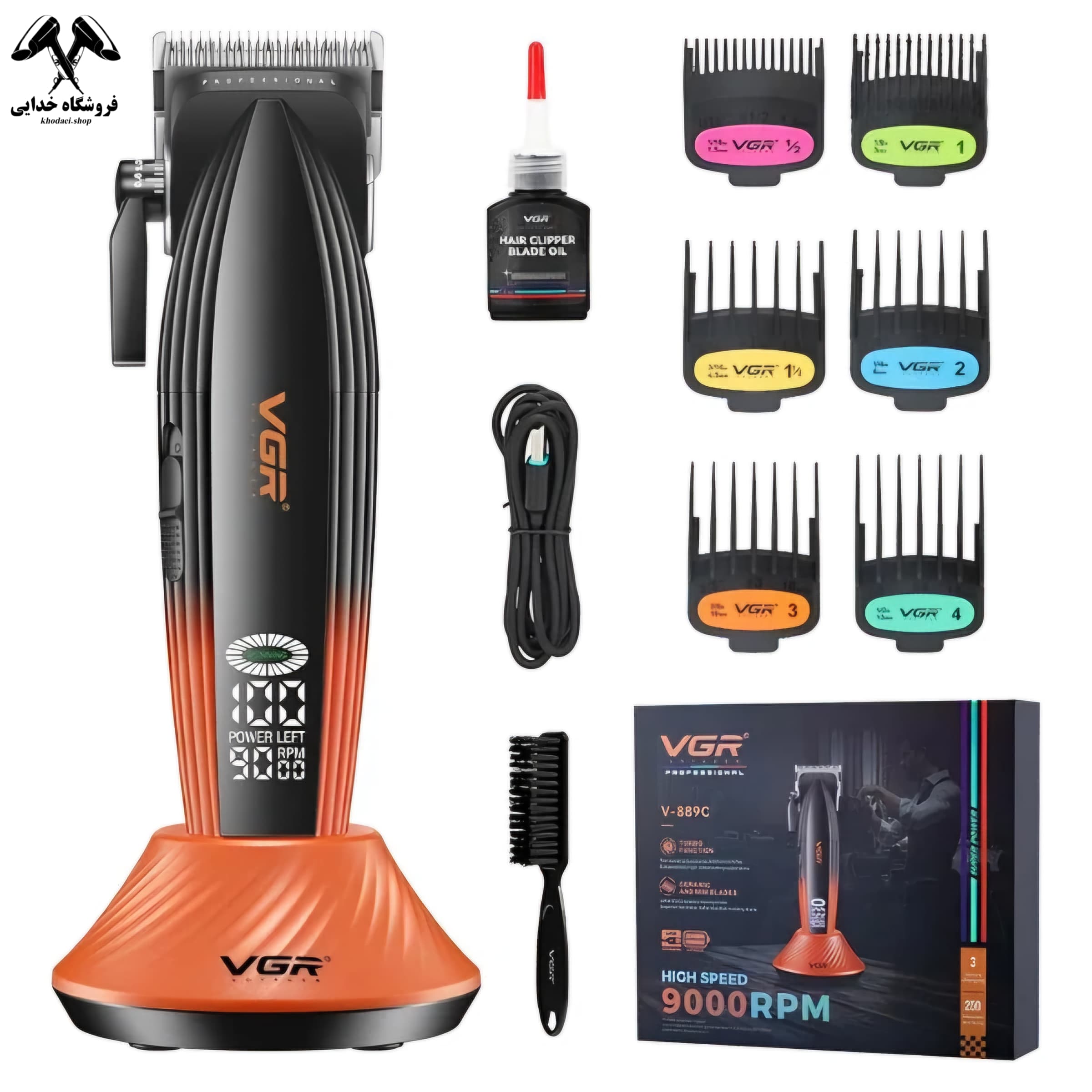 ماشین اصلاح بی‌سیم وی جی آر مدل V-889C — تصویر ۳