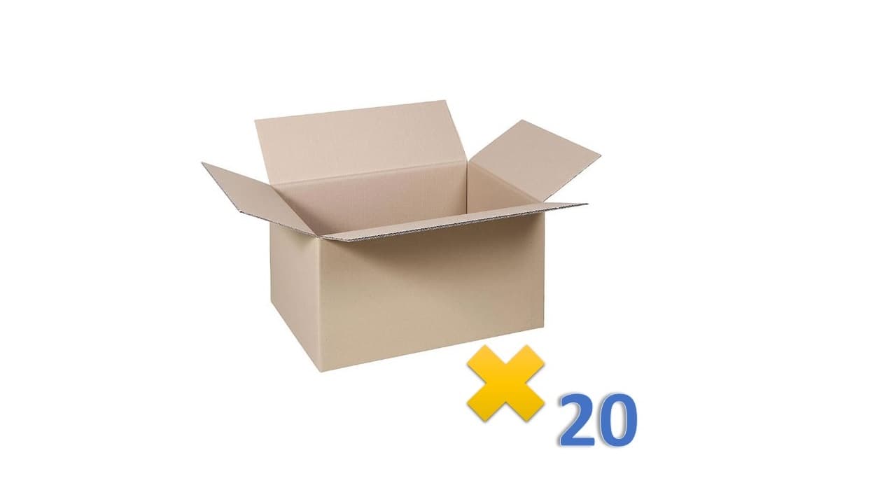 کارتن اسباب کشی پنج لایه کوچک (بسته 20 عددی)