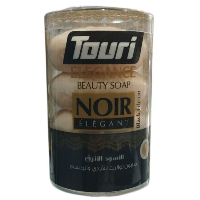 صابون توری مدل نویر Touri NOIR ELEGANT بسته 4 عددی — تصویر ۳