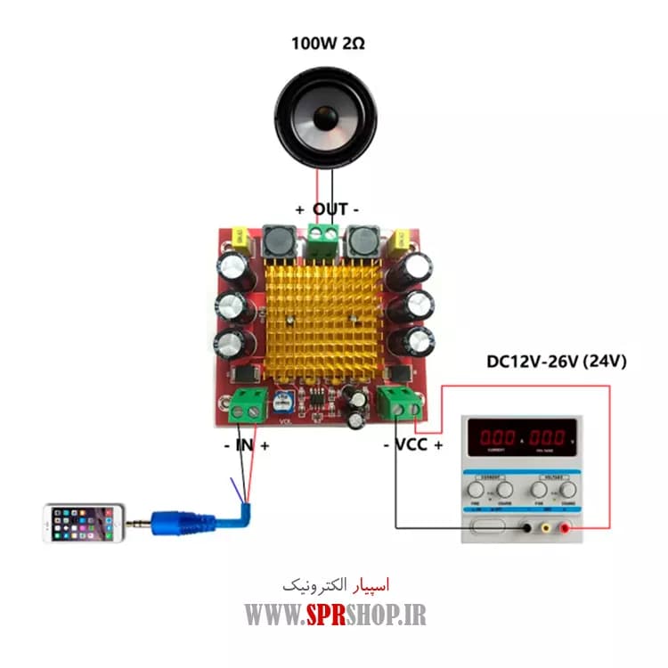 MODULE AMP MONO 150W XH-M544 HW-446 — تصویر ۴
