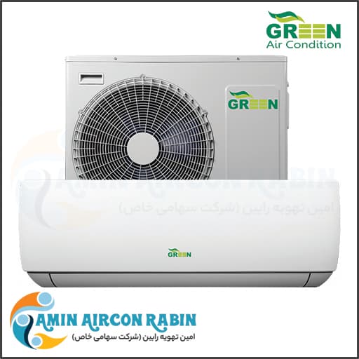 کولر گازی دیواری اینورتر گرین ظرفیت (24000) مدل H24P1T1A