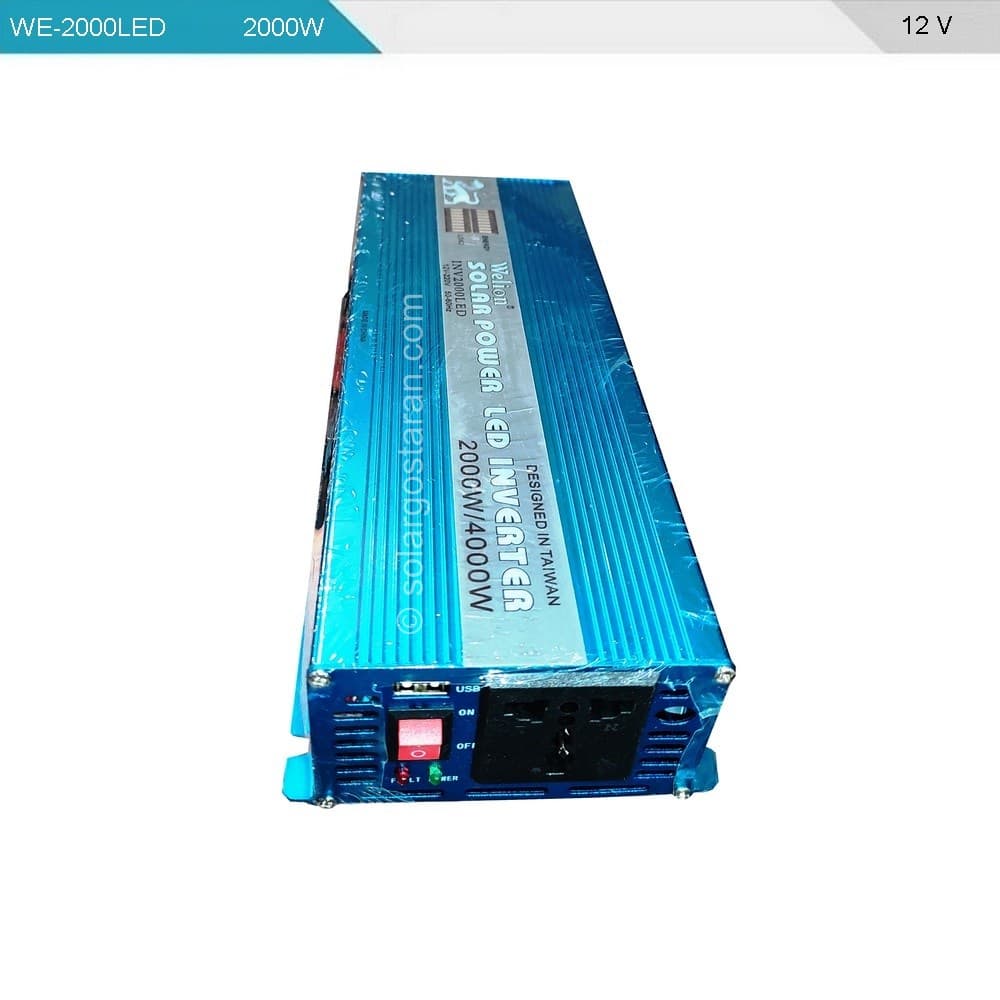 مبدل برق خودرو 2000 وات 12 ولت Welion (ویلیون) مدل INV-2000LED