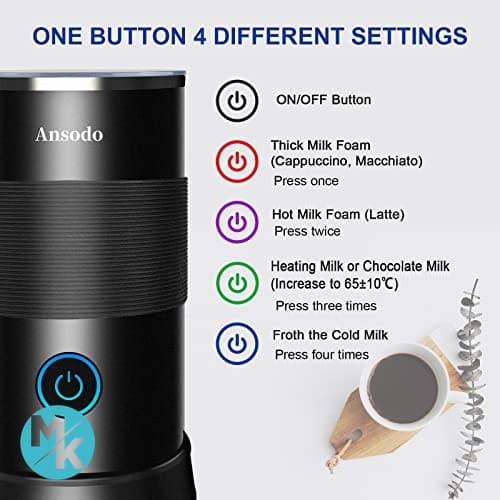 فوم ساز شیر برقی Ansodo Milk Frother مدل pz-m001 — تصویر ۳