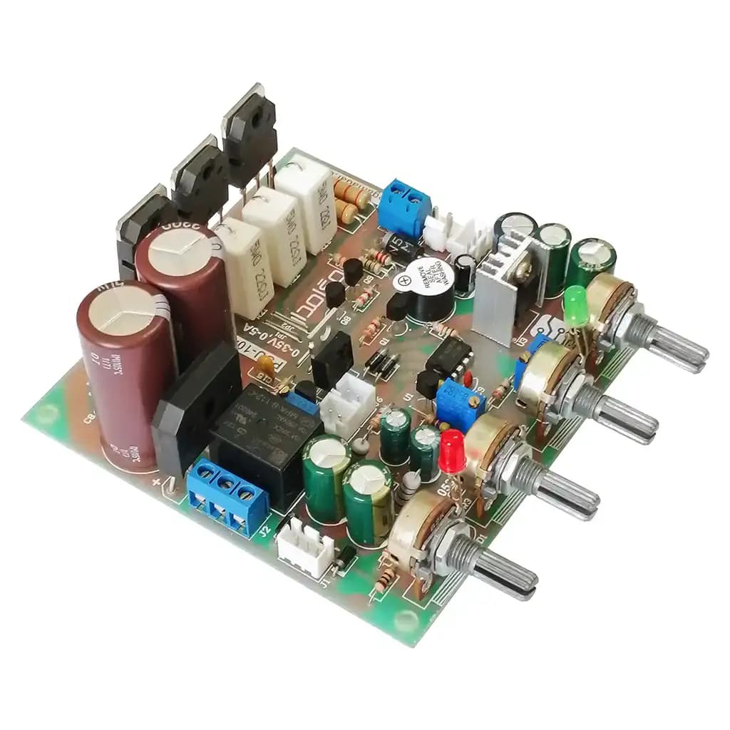 برد کامل منبع تغذیه متغیر 35 ولت 5 آمپر مدل PSU-104 — تصویر ۴