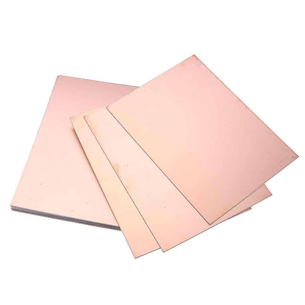 فیبر مدار چاپی فایبرگلاس دو رو 10*10 سانتیمتر (ضخامت فیبر: 1.6mm)