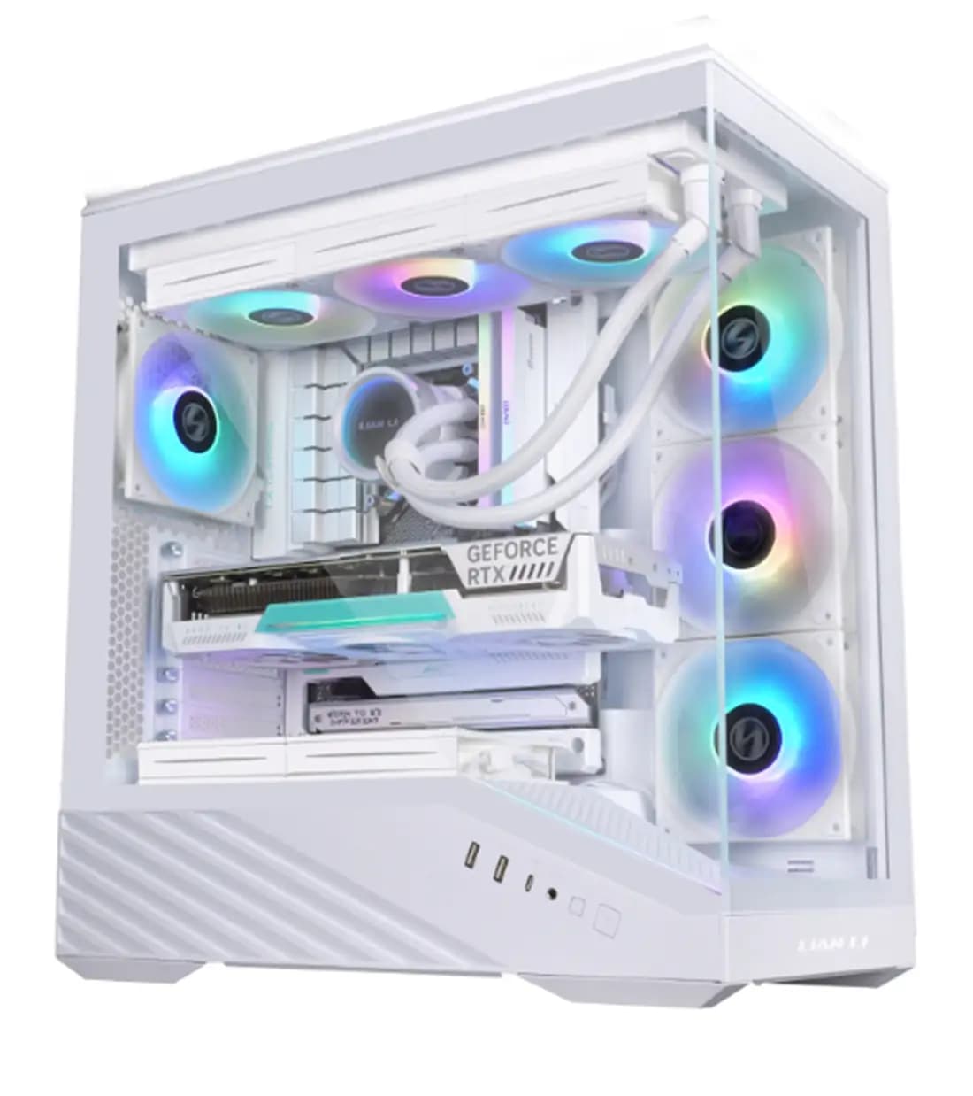 کیس گیمینگ Lian Li Vector V100R White — تصویر ۳