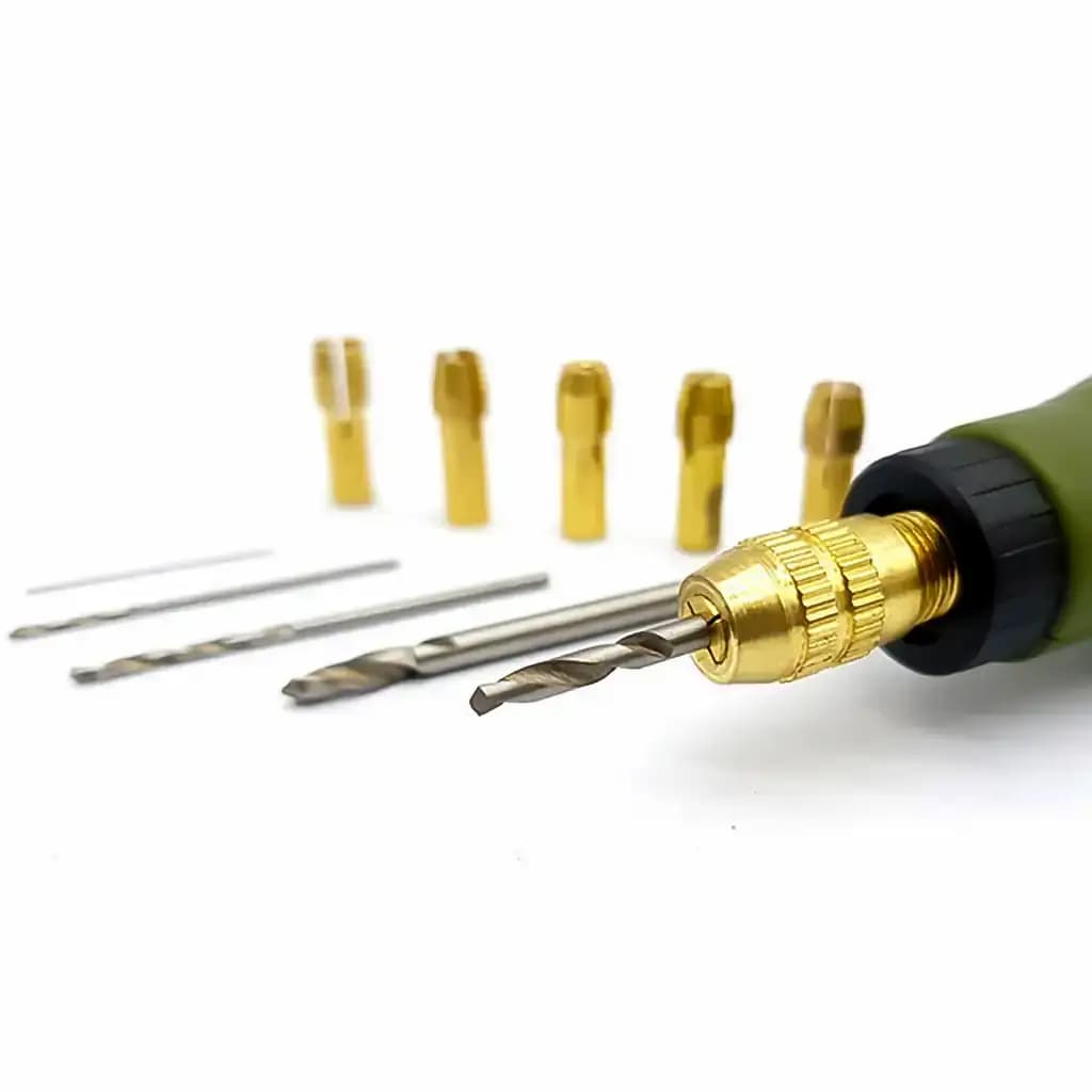 مینی دریل و فرز انگشتی دیمردار DTEC P500-2 به همراه متعلقات و جعبه مخصوص — تصویر ۶