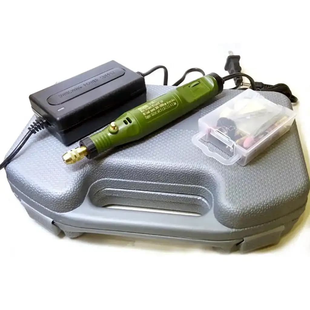 مینی دریل و فرز انگشتی دیمردار DTEC P500-2 به همراه متعلقات و جعبه مخصوص — تصویر ۸