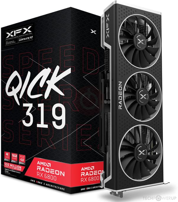 کارت گرافیک XFX مدل RX6800 16GB QICK 319 – کارکرده