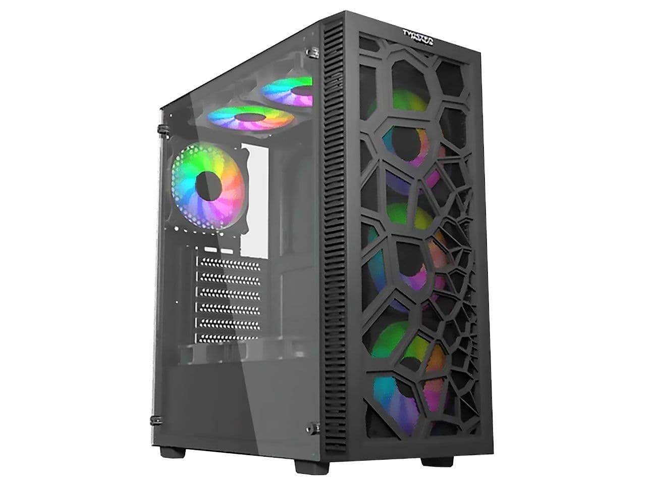 کیس کامپیوتر تویستد مایندز مدل Twisted Minds 03 Spider Black — تصویر ۴