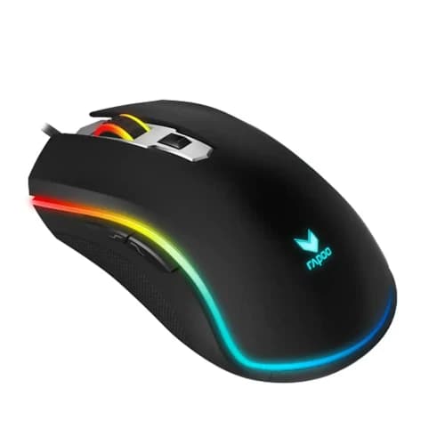 ماوس گیمینگ باسیم Rapoo V25S Wired Gaming Mouse | سنسور دقیق 6200 DPI، RGB، ارگونومیک — تصویر ۵