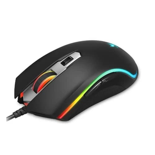 ماوس گیمینگ باسیم Rapoo V25S Wired Gaming Mouse | سنسور دقیق 6200 DPI، RGB، ارگونومیک — تصویر ۸