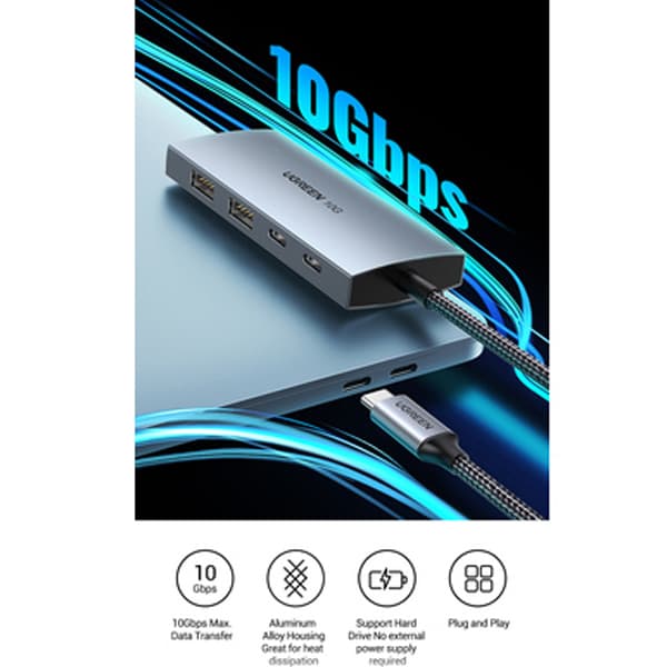 هاب 4 پورت یوگرین مدل CM480-30758 — تصویر ۹