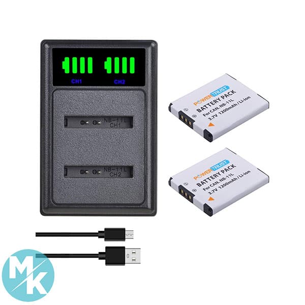 شارژر و باتری دوربین کانن IXUS 185، 240 HS، IXUS 190، SX430 IS، SX410 IS، 285 HS، IXUS 180، 275 HS، IXUS 145، 155، 165 و 170
