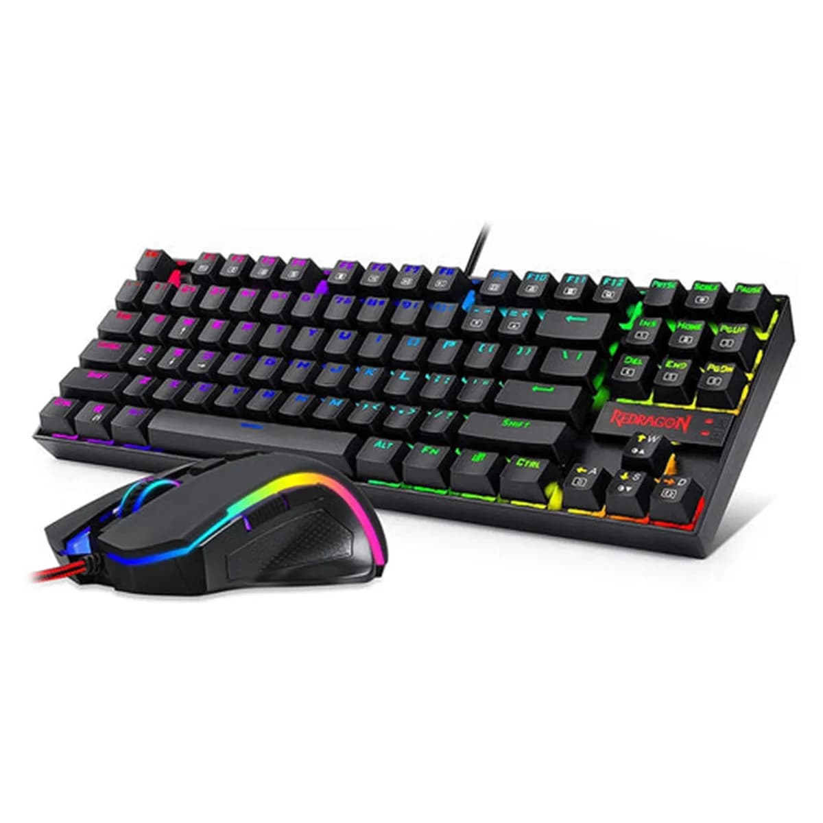 ست کیبورد و ماوس گیمینگ Redragon Gaming Essentials K552 RGB BA-1 | کیبورد مکانیکی KUMARA + ماوس حرفه ای گیمینگ با 7200 DPI