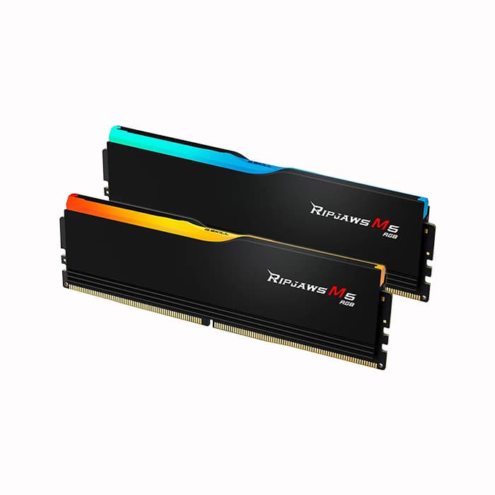 رم دسکتاپ DDR5 دوکاناله 5200 مگاهرتز CL40 جی اسکیل مدل RIPJAWS M5 RGB Black ظرفیت 32 گیگابایت — تصویر ۳