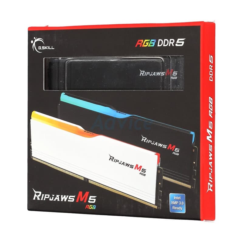 رم دسکتاپ DDR5 دوکاناله 5200 مگاهرتز CL40 جی اسکیل مدل RIPJAWS M5 RGB Black ظرفیت 32 گیگابایت — تصویر ۹