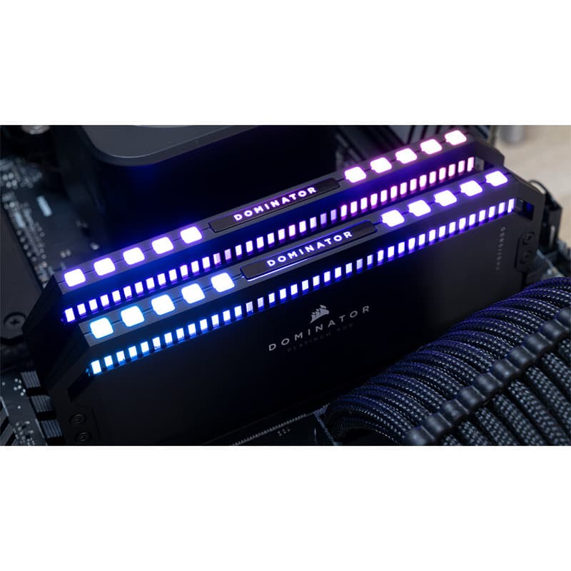 رم دسکتاپ DDR5 دو کاناله 6000 مگاهرتز CL40 کورسیر مدل Dominator Platinum RGB ظرفیت 64 گیگابایت — تصویر ۶