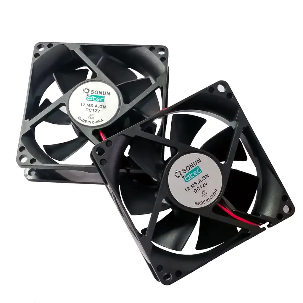 فن براشلس 12 ولت 8025 بوشی dtec سایز 8×8×2.5 سانتیمتر – مدل SONUN — تصویر ۸