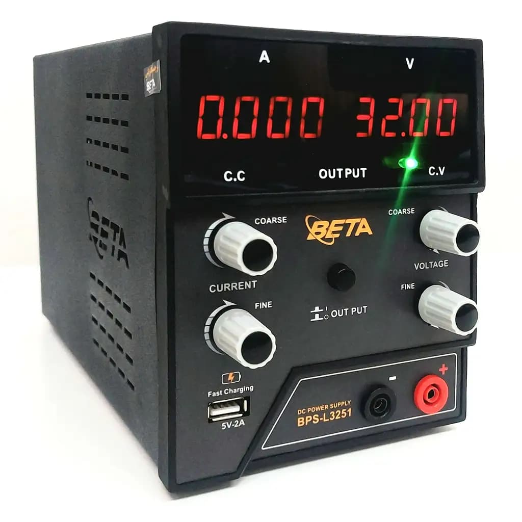 منبع تغذیه متغیر آزمایشگاهی بتا مدل BPS-L3251 (32 ولت، 5 آمپر) — تصویر ۲