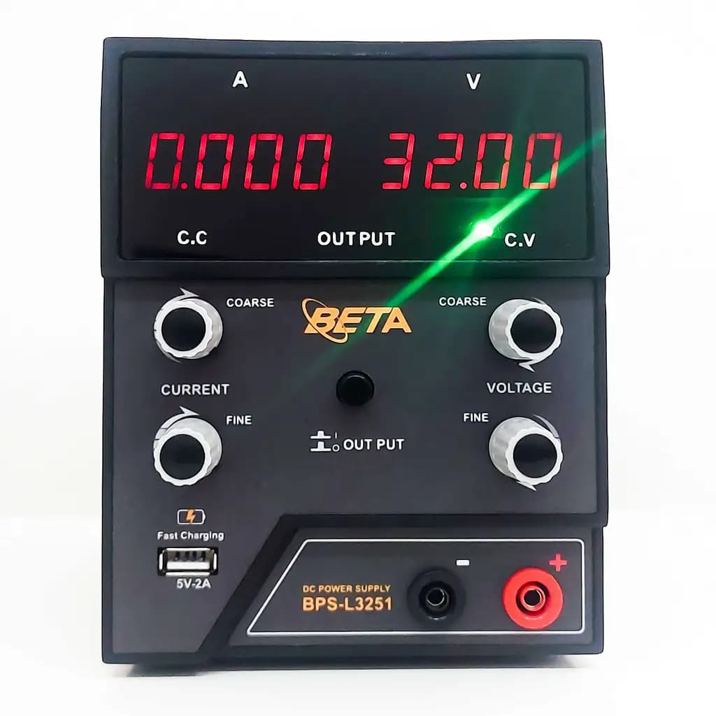 منبع تغذیه متغیر آزمایشگاهی بتا مدل BPS-L3251 (32 ولت، 5 آمپر) — تصویر ۳