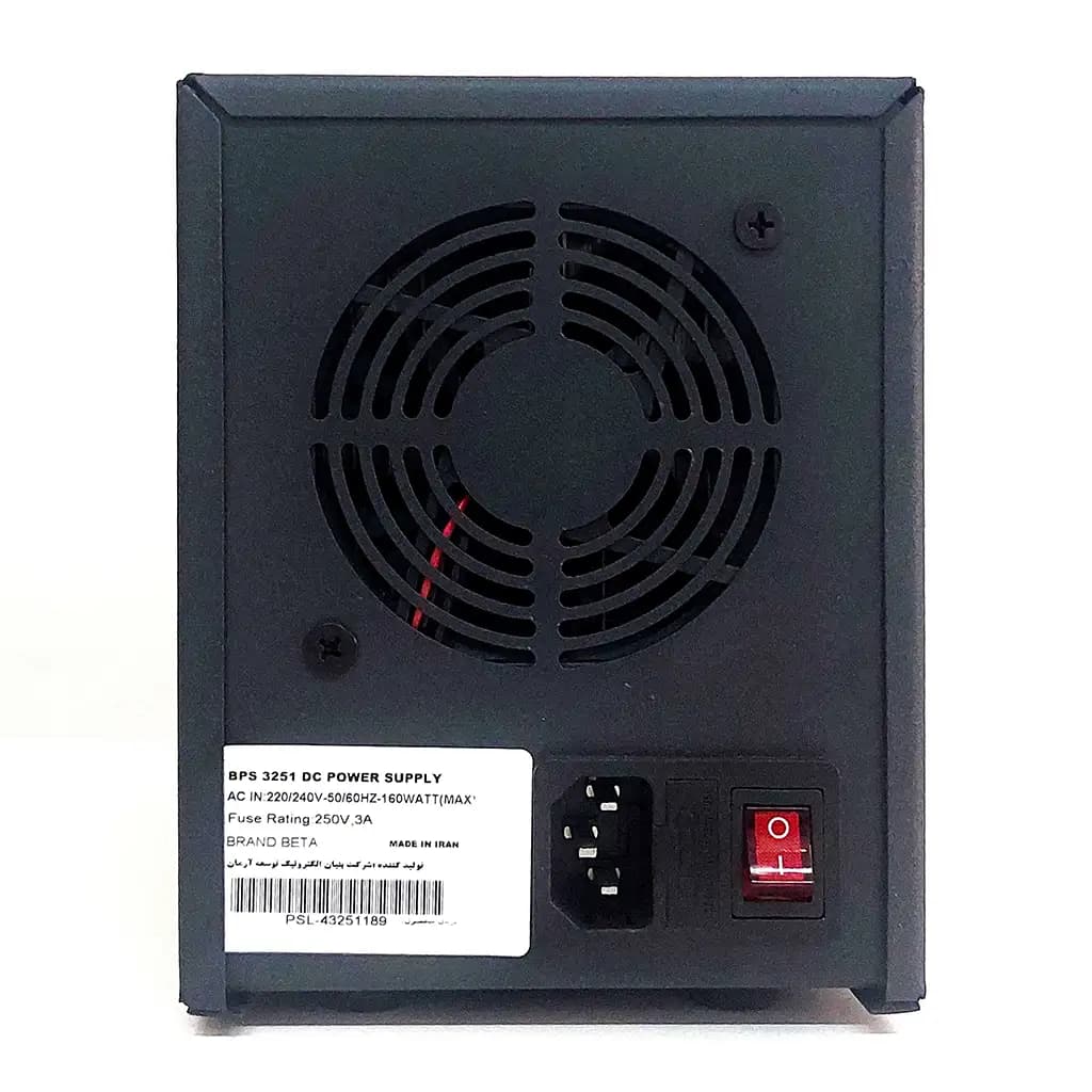 منبع تغذیه متغیر آزمایشگاهی بتا مدل BPS-L3251 (32 ولت، 5 آمپر) — تصویر ۴