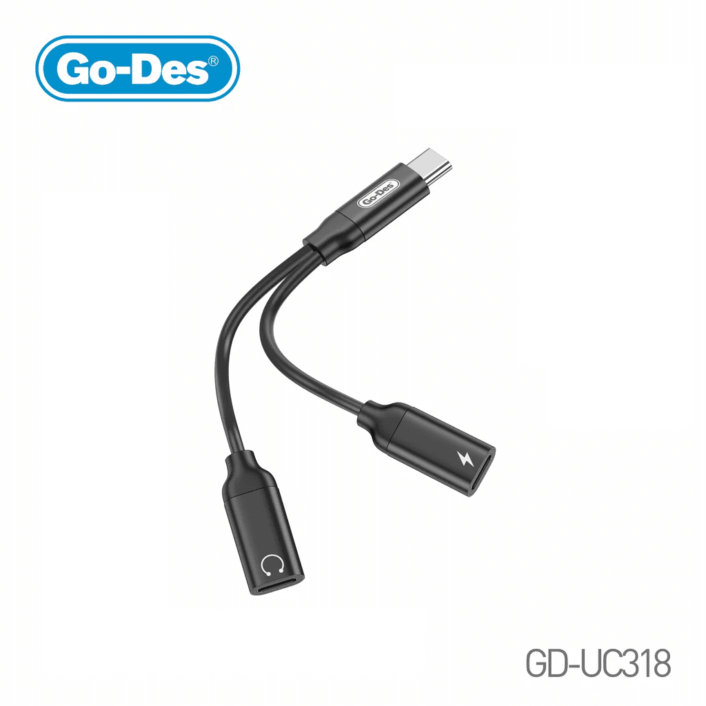 مبدل شارژ و صدا Type-C گو دس GD-UC318 — تصویر ۶