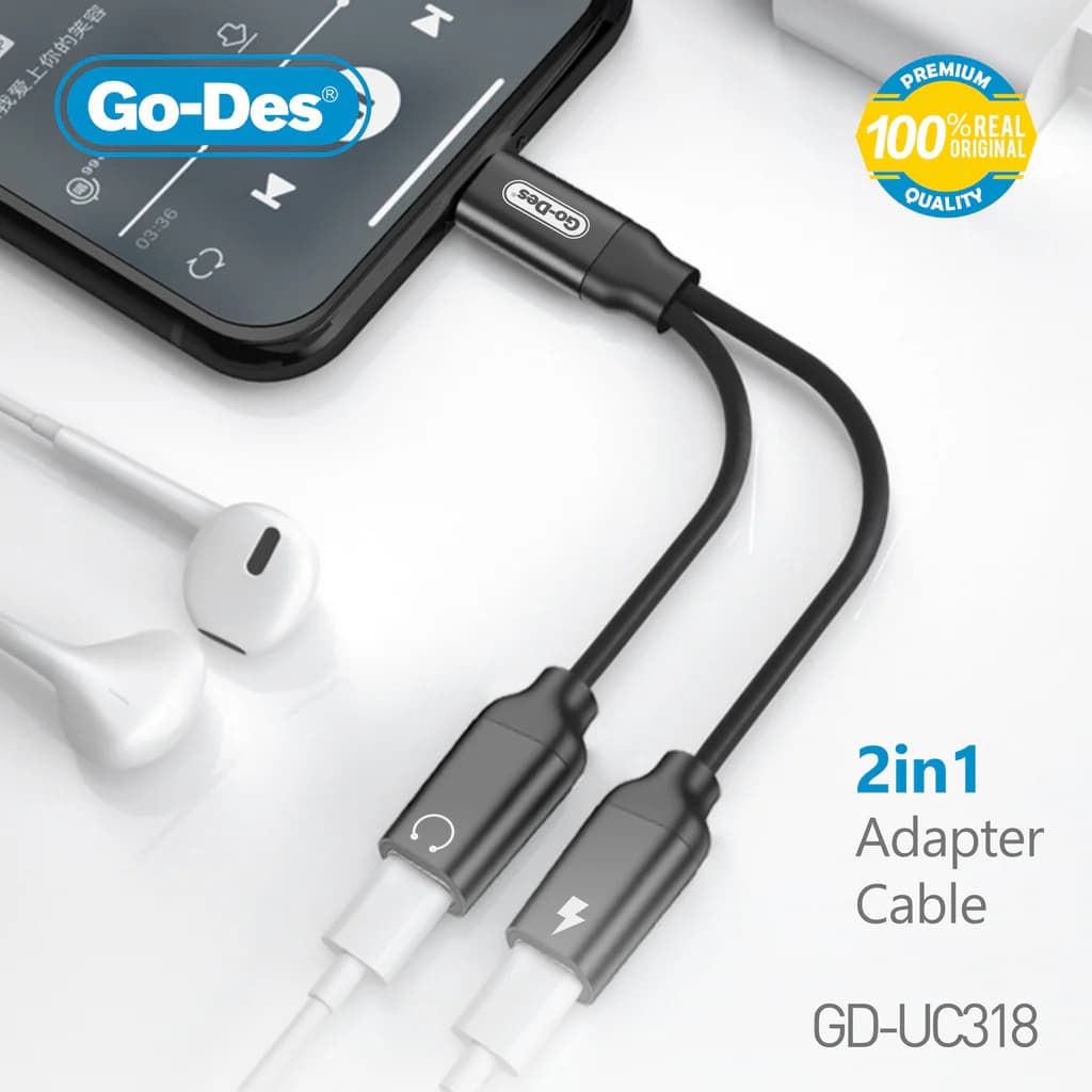 مبدل شارژ و صدا Type-C گو دس GD-UC318 — تصویر ۸