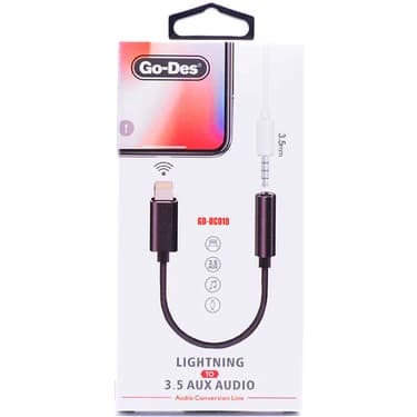 مبدل لایتنینگ به AUX 3.5 میلی‌متری گو-دس مدل Go-Des GD-UC019 Lightning Audio Adapter — تصویر ۵