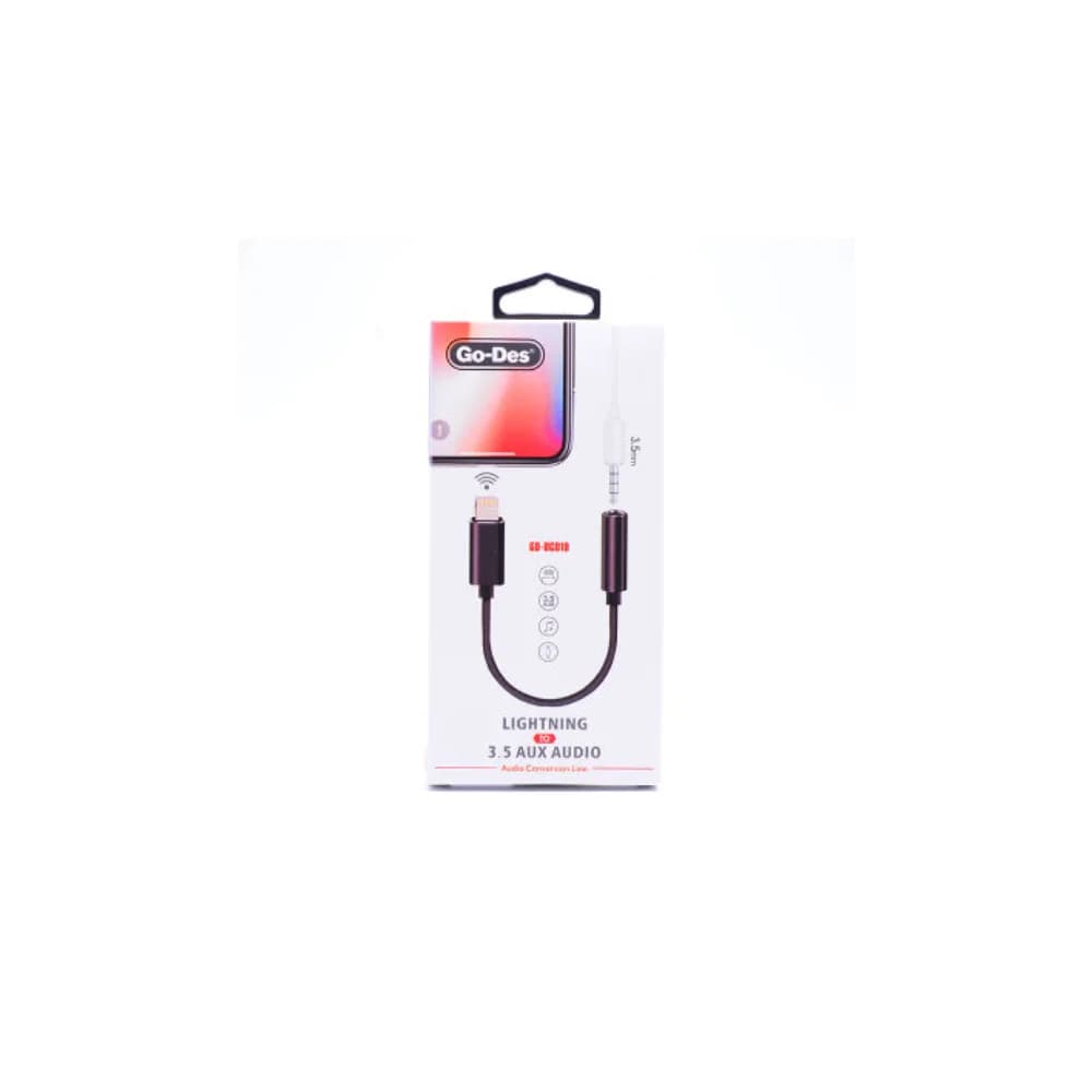 مبدل لایتنینگ به AUX 3.5 میلی‌متری گو-دس مدل Go-Des GD-UC019 Lightning Audio Adapter — تصویر ۱۲